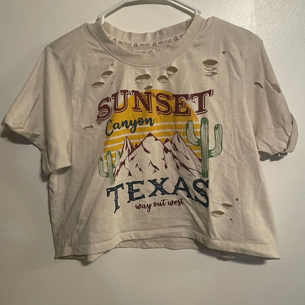 Crop top with a Texas view
